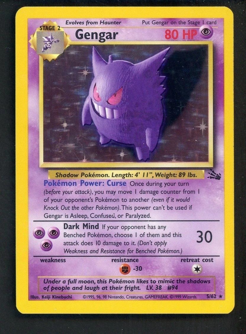 Gengar (5) 05/62 — Fossil