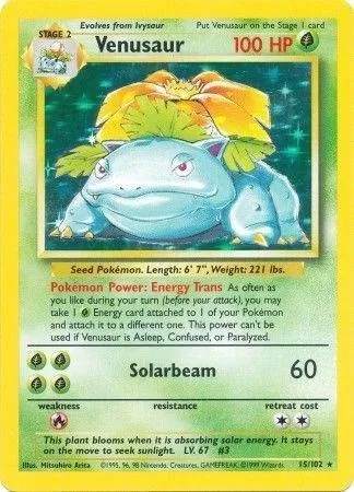 Venusaur 015/102 — Base Set