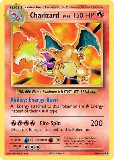 Charizard 11/108 — XY - Evolutions