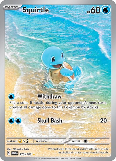 Squirtle 170/165 — SV: Scarlet & Violet 151