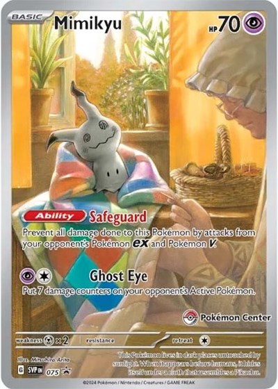 Mimikyu - 075 (Pokemon Center Exclusive) 075 — SV: Scarlet & Violet Promo Cards