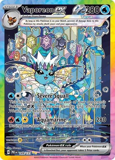 Vaporeon ex 149/131 — SV: Prismatic Evolutions