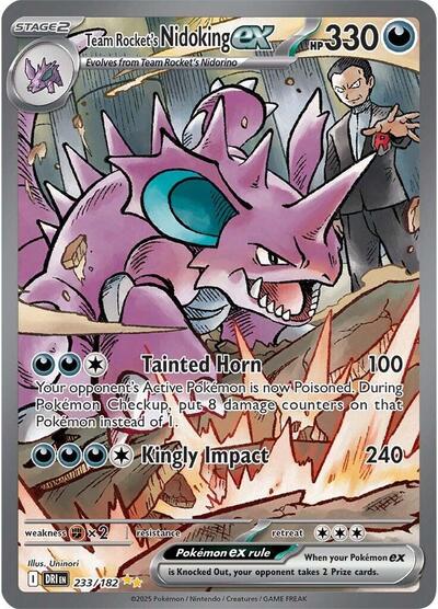 Team Rocket's Nidoking ex 233/182 — SV10: Destined Rivals