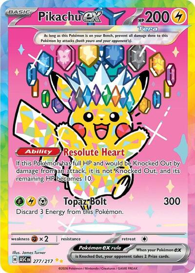 Pikachu ex 277/217 — ME: Ascended Heroes