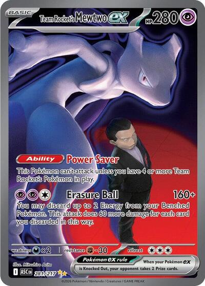 Team Rocket's Mewtwo ex 281/217 — ME: Ascended Heroes
